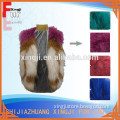 dyed color fashion design no sleeves real knitted raccoon vest